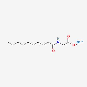 molecular formula C12H22NNaO3 B12767902 Sodium capryloyl glycinate CAS No. 18777-31-6