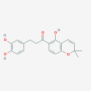 molecular formula C20H20O5 B12767935 Crotin CAS No. 255831-48-2