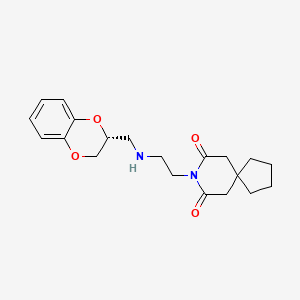 molecular formula C20H26N2O4 B12767947 Binospirone, (R)- CAS No. 163748-23-0