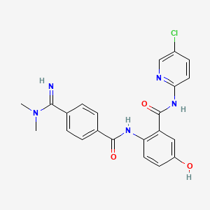 molecular formula C22H20ClN5O3 B12767951 o-Desmethyl betrixaban CAS No. 1616693-59-4