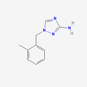 molecular formula C10H12N4 B1276800 1-(2-methylbenzyl)-1H-1,2,4-triazol-3-amine CAS No. 832740-49-5