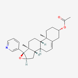 molecular formula C26H33NO3 B12768039 a-Epoxyabiraterone Acetate CAS No. 2484719-11-9