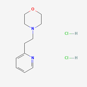 molecular formula C11H18Cl2N2O B12768045 2-(beta-Morpholinoethyl)pyridine dihydrochloride CAS No. 51794-20-8