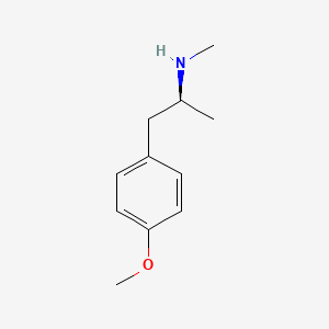 molecular formula C11H17NO B12768068 4-Methoxymethamphetamine, (S)- CAS No. 113429-54-2