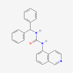 molecular formula C23H19N3O B12768077 1-Benzhydryl-3-(isoquinolin-5-yl)urea CAS No. 581810-91-5