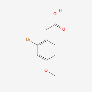 molecular formula C9H9BrO3 B1276812 2-Bromo-4-methoxyphenylacetic acid CAS No. 66916-99-2