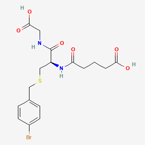 molecular formula C17H21BrN2O6S B12768130 Glutaryl-S-(4-bromobenzyl)cysteinylglycine CAS No. 42583-87-9