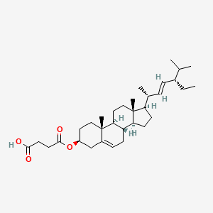 molecular formula C33H52O4 B12768141 Stigmasteryl succinate CAS No. 86674-63-7