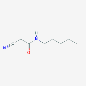 molecular formula C8H14N2O B1276816 2-cyano-N-pentylacetamide CAS No. 39488-46-5