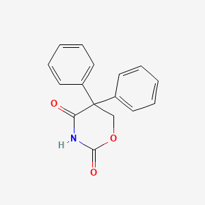 molecular formula C16H13NO3 B12768168 Dihydro-5,5-diphenyl-2H-1,3-oxazine-2,4(3H)-dione CAS No. 92856-07-0