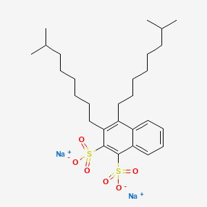 molecular formula C28H42Na2O6S2 B12768189 Naphthalenedisulfonic acid, diisononyl-, disodium salt CAS No. 65451-61-8