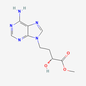 molecular formula C10H13N5O3 B12768202 Wjb49MF6T3 CAS No. 33303-39-8