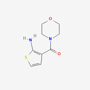 molecular formula C9H12N2O2S B1276824 3-(Morpholin-4-ylcarbonyl)thien-2-ylamine CAS No. 590357-48-5
