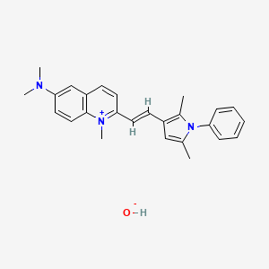 molecular formula C26H29N3O B12768268 Pyrvinium hydroxide CAS No. 641-69-0