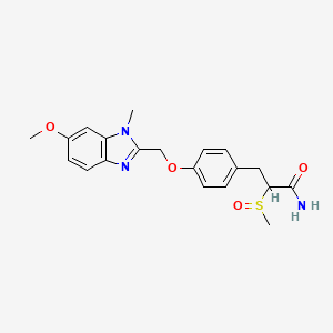 molecular formula C20H23N3O4S B12768338 Rivoglitazone metabolite M6 CAS No. 299175-48-7