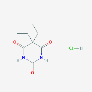 molecular formula C8H13ClN2O3 B12768430 Barbital hydrochloride CAS No. 23851-27-6