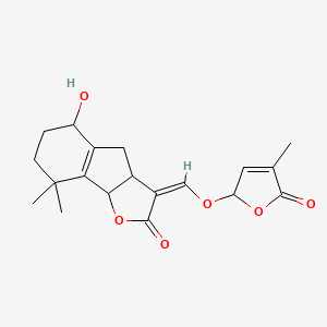 molecular formula C19H22O6 B12768433 Epistrigol CAS No. 52389-59-0