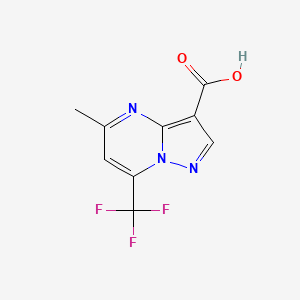 molecular formula C9H6F3N3O2 B1276845 5-Methyl-7-(trifluoromethyl)pyrazolo[1,5-a]pyrimidine-3-carboxylic acid CAS No. 695191-64-1