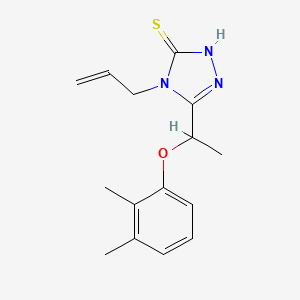 molecular formula C15H19N3OS B1276850 4-allyl-5-[1-(2,3-dimethylphenoxy)ethyl]-4H-1,2,4-triazole-3-thiol CAS No. 667413-66-3