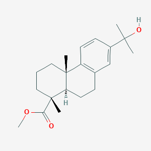 molecular formula C21H30O3 B12768521 Methyl 15-hydroxydehydroabietate CAS No. 29461-23-2