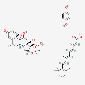molecular formula C50H64F2O10 B12768597 Triluma 