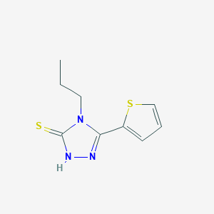 molecular formula C9H11N3S2 B1276861 4-propyl-5-thien-2-yl-4H-1,2,4-triazole-3-thiol CAS No. 451501-84-1