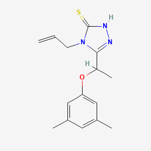 molecular formula C15H19N3OS B1276872 4-allyl-5-[1-(3,5-dimethylphenoxy)ethyl]-4H-1,2,4-triazole-3-thiol CAS No. 667413-04-9