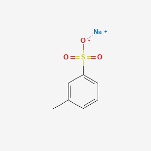 molecular formula C7H7NaO3S B12768755 Sodium m-toluenesulfonate CAS No. 38251-37-5