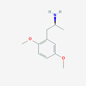 molecular formula C11H17NO2 B12768763 (+)-2,5-Dimethoxyamphetamine CAS No. 58993-80-9