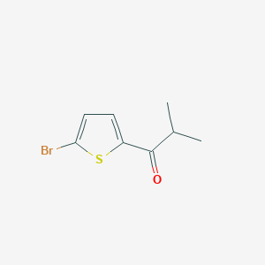 molecular formula C8H9BrOS B1276880 1-(5-Bromothiophen-2-yl)-2-methylpropan-1-one CAS No. 32412-45-6