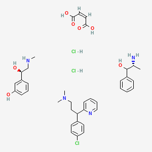 molecular formula C38H51Cl3N4O7 B12768825 Dimotapp CAS No. 87453-66-5
