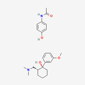 molecular formula C24H34N2O4 B12768840 Acetaminophen and tramadol CAS No. 147630-09-9