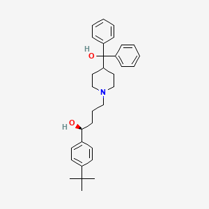 molecular formula C32H41NO2 B12768859 Terfenadine, (S)- CAS No. 126588-96-3