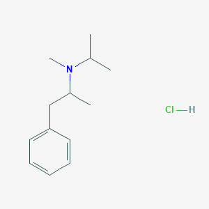 molecular formula C13H22ClN B12768876 Isopropylmethamphetamine hydrochloride CAS No. 2286-97-7
