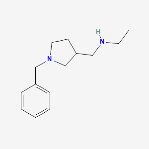 B1276893 (1-Benzyl-pyrrolidin-3-ylmethyl)-ethyl-amine CAS No. 91189-07-0
