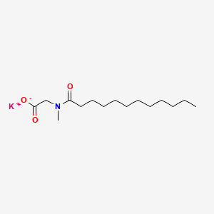 molecular formula C15H28KNO3 B12768943 Potassium lauroyl sarcosinate CAS No. 38932-32-0
