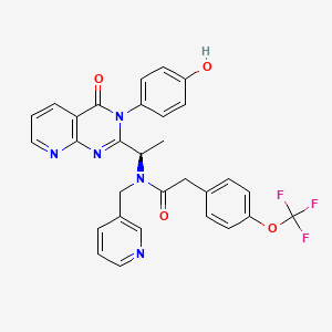 molecular formula C30H24F3N5O4 B12768951 AMG-487 metabolite M2 CAS No. 752244-91-0