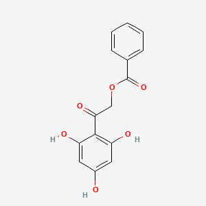molecular formula C15H12O6 B1276906 Ethanone, 2-(benzoyloxy)-1-(2,4,6-trihydroxyphenyl)- CAS No. 65982-77-6
