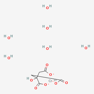 molecular formula C6H17CrO13 B12769084 Chromic citrate hexahydrate CAS No. 96030-95-4
