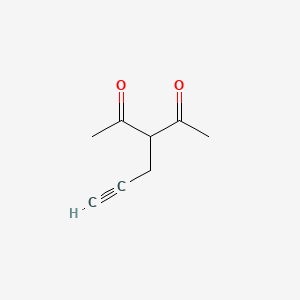molecular formula C8H10O2 B1276911 3-(Prop-2-yn-1-yl)pentane-2,4-dione CAS No. 38352-74-8