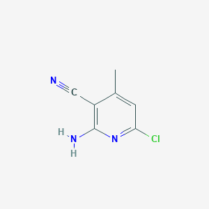 molecular formula C7H6ClN3 B1276913 2-Amino-6-chloro-4-methylnicotinonitrile CAS No. 52982-90-8