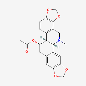molecular formula C22H21NO6 B12769153 O-Acetylchelidonine CAS No. 3606-43-7