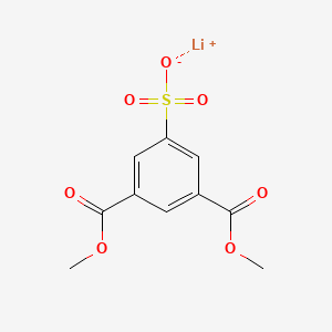molecular formula C10H9LiO7S B12769190 lithium;3,5-bis(methoxycarbonyl)benzenesulfonate CAS No. 68823-78-9