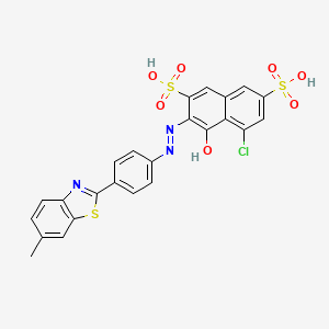 molecular formula C24H16ClN3O7S3 B12769247 Direct Red 20 free acid CAS No. 25188-33-4