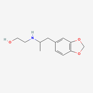 molecular formula C12H17NO3 B12769250 Methylenedioxyhydroxyethylamphetamine CAS No. 74698-43-4