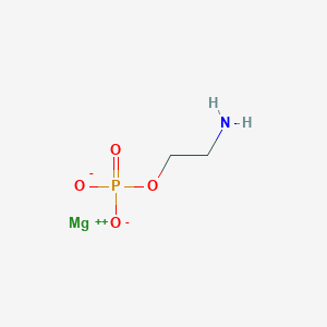 molecular formula C2H6MgNO4P B12769297 Phosphorylcolamine magnesium CAS No. 34851-96-2