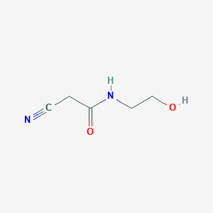 molecular formula C5H8N2O2 B1276933 2-cyano-N-(2-hydroxyethyl)acetamide CAS No. 15029-40-0