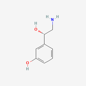 molecular formula C8H11NO2 B12769349 Norfenefrine, (S)- CAS No. 1420-80-0