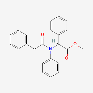 molecular formula C23H21NO3 B12769389 N-Phenyl-N-phenylacetylaminophenylacetic acid methyl ester CAS No. 83529-25-3