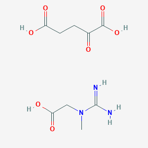 molecular formula C9H15N3O7 B12769392 Creatine AKG CAS No. 315669-78-4